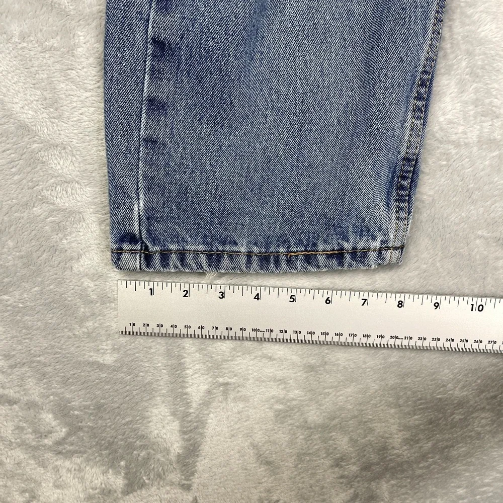 Levi's 505‎ Jeans Mens 34x32 Blue Denim Red Tab 5-Pocket Straight Leg Streetwear